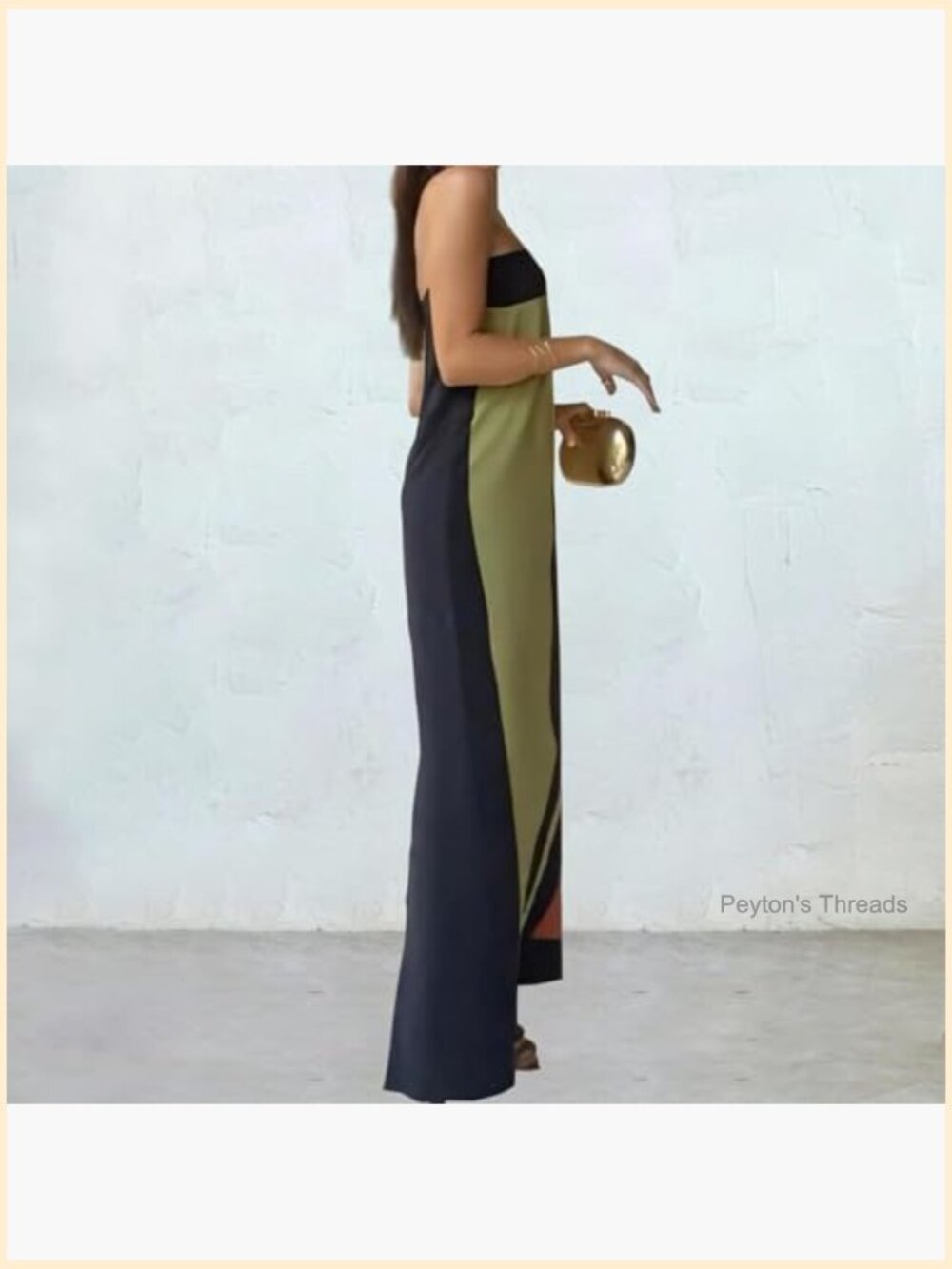Strapless Maxi Dress Summer Backless Floral Long Tube Dress Off Shoulder Party - Picture 3 of 7